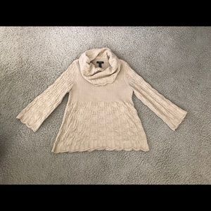 Gold cowl neck sweater